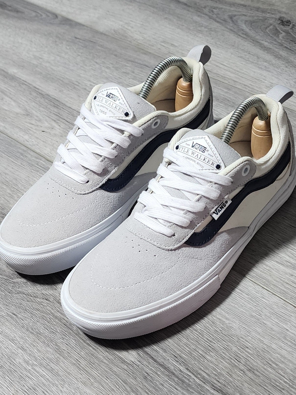 NWOT Vans Skate Kyle Walker Low Top Grey Suede Sneakers Mens Size 8 Womens 9.5